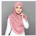 Trendy-New Dubai Cherry Georgette hijab For Woman Full Coverage Hijab Collection. 