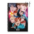 BTS Notebook HD Print Waterproof Double Spiral. 