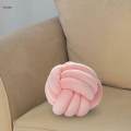 Soft Knot Ball Pillow Round Cushion Toy Throw Pillow for Chairs Bed Car Office.
