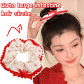 1/4Pcs Sweet Cute Hair Scrunchies Fashion Simple Basic Elastic Hair Bands Ponytail Holder Elegance Scrunchie Hair Tie For Girl Women.