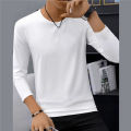 2023 Mens Underwear Winter Men'S Long-Sleeved Thermal Underwear Plus Velvet Padded T-Shirt Round Neck Slim Bottoming Shirt Dislikelike. 