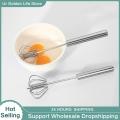 Semi-Automatic Rotating Egg Beater Stainless Steel Hand Pressure Egg Whisk Self Turning Cream Egg Stirrer Coffee Milk Tea Mixer.