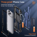 HOCE Rugger Armor Hard Phone Case With Stand For iPhone 17 16 15 14 13 12 Pro Max Plus 17 Air Heavy Duty Hard PC Cover. 