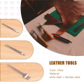 6Pcs 1/2/4/6 DIY Diamond Lacing Stitching Chisel Set Leather Edge Skiving DIY Craft Tool, Industrial Grade White Steels Leather Craft Kits - Rugged Durable (4mm). 