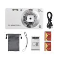 2.7-inch TFT Digital Camera 56MP 4K Ultra HD 20X Zoom Auto Focus Self-Timer Face Detection Anti-shaking with 2pcs Batteries Hand Strap. 