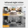 Five antenna V380 Pro Wireless CCTV Camera Wifi Connect to Phone 1080P IP Camera 360 Degree Portable Indoor Night Vision Baby Monitor CCTV Security Camera with voice. 