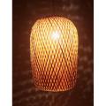 Earth friendly Bamboo Made Oval Shaped Hanging Lamp Shaded - 1.