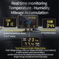 Car Head-Up Compass Speed Meter Speeding Alarm Temperature Humidity Date Voltage Display Time Zone Setting Screen Brightness. 