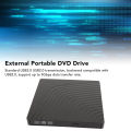 External DVD Drive High Speed Removable 9.5mm Thick Mobile External Optical Drive Case for Desktop Laptop. 