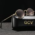 GCV Brand Cat Eye Olive-Shaped Titanium Alloy Men Wome Sunglasses Polarized UV400 Night Vision Goggles Vintage Retro Punk UNISEX.