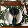 Fall Napkin Rings Set of 6, Vintage Napkin Ring for Table Setting, Handmade Rattan Serviette Rings Holder for Wedding.