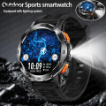 Fashions 5ATM LED Flashlight Smart Watch Men 100+ Sports Modes Health Monitor New style Man Watches Bluetooth Call Men Smartwatches For Android ios. 