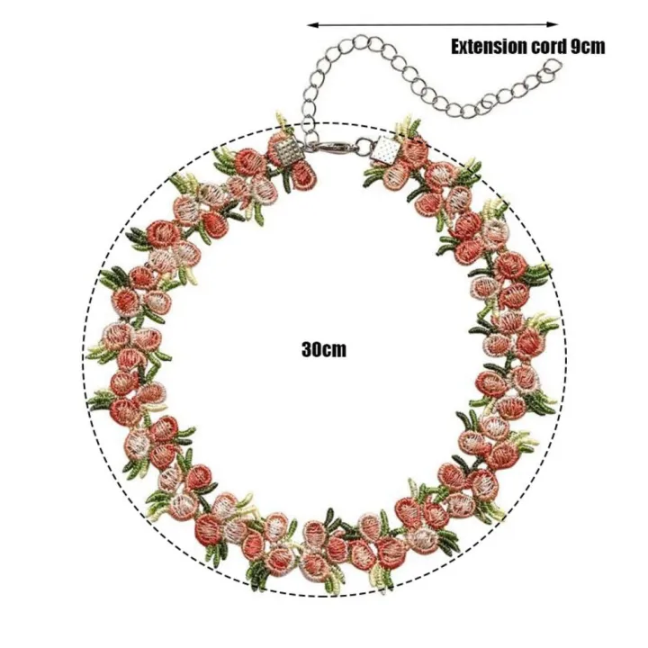 Lace%20Flowers%20lace%20necklace%20choker%20Elegant%2030cm+9cm%20Good%20quality%20embroidery%20accessory%20Fashion%20romantic%20design%20for%20Party%20accessory%20Wedding%20jewelry%20Casual%20wear%20-%20Image%206