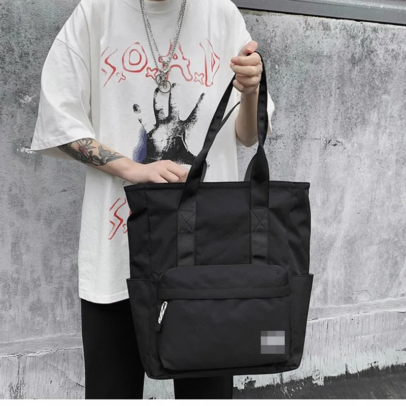 Tote Bag Men Casual Students Men's Big Handbag Canvas Fashion For