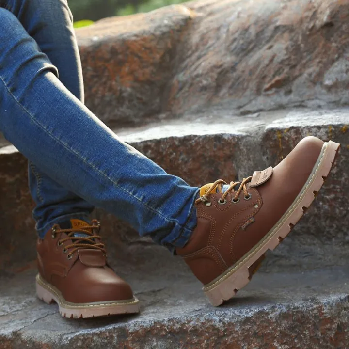 Procael%20Autumn%20Low%20Top%20Work%20Shoes%20Men's%20First%20Layer%20Cowhide%20Martin%20Boots%20Outdoor%20Sports%20and%20Casual%20Big%20Head%20Leather%20Shoes%20-%20Image%209