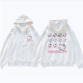 Sanrio Anime Cute Printed Hoodies Women Cartoon Hello Kitty Y2k Korean Students Loose Sweatshirt Fashion Sweet Cardigan Clothing.