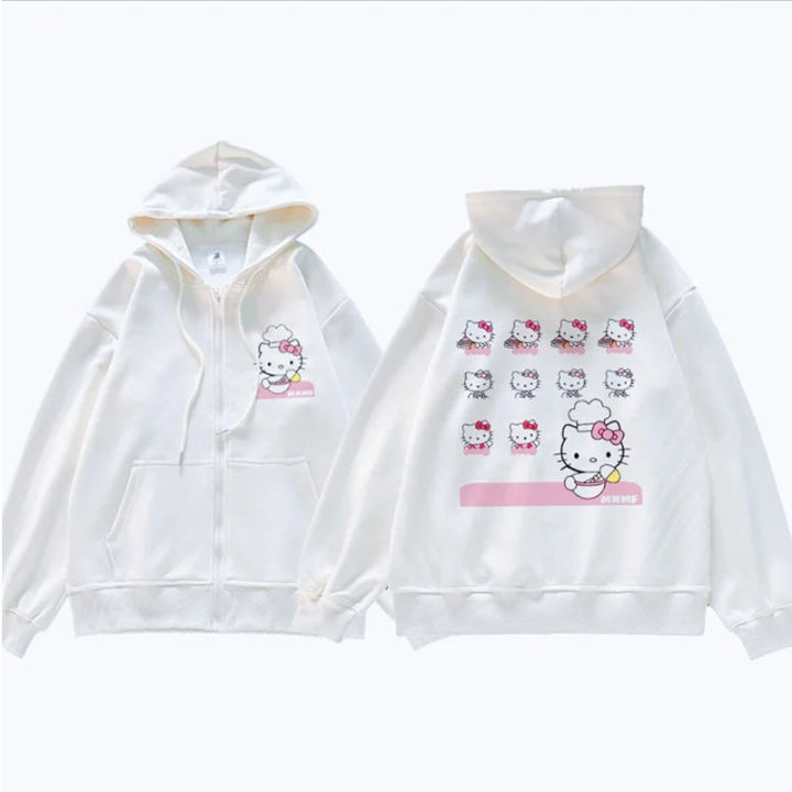 Sanrio%20Anime%20Cute%20Printed%20Hoodies%20Women%20Cartoon%20Hello%20Kitty%20Y2k%20Korean%20Students%20Loose%20Sweatshirt%20Fashion%20Sweet%20Cardigan%20Clothing%20-%20Image%204