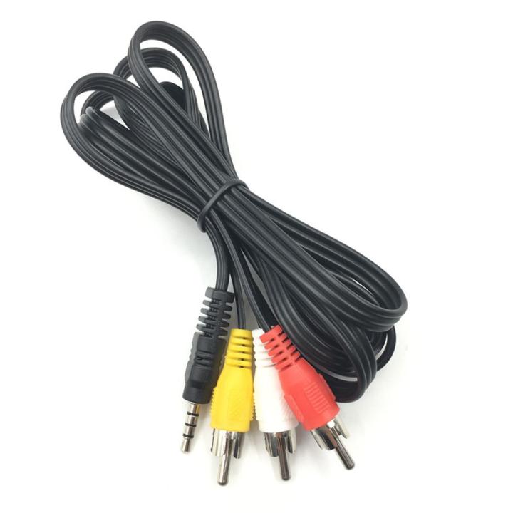 3.5 to RCA Male Audio Video AV Cable Wire Cord 3.5mm Jack Plug Male to 3 RCA Adapter