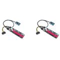 2X Mini PCIe to PCI Express 16X Riser for Laptop External Graphics Card BTC Miner MPCIe to PCI-E Slot. 