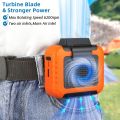 Portable Air Conditioner,Waist Clip Fan with 5-8H,Neck Fan,3 Speeds, USB Rechargeable,for Summer Outdoor Work Jobsite Hiking. 