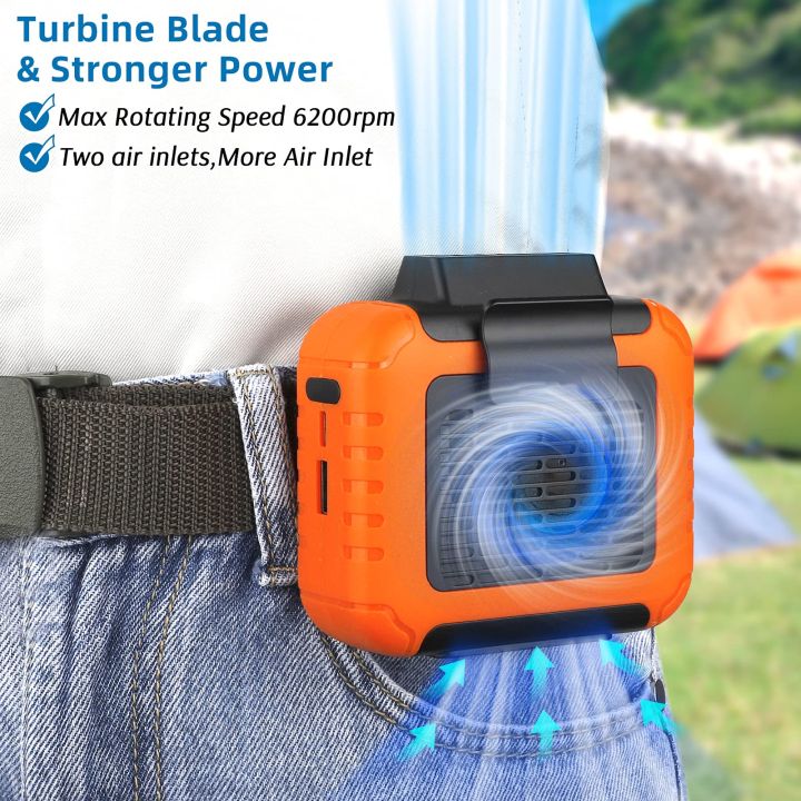 Portable%20Air%20Conditioner,Waist%20Clip%20Fan%20with%205-8H,Neck%20Fan,3%20Speeds,%20USB%20Rechargeable,for%20Summer%20Outdoor%20Work%20Jobsite%20Hiking%20-%20Image%202