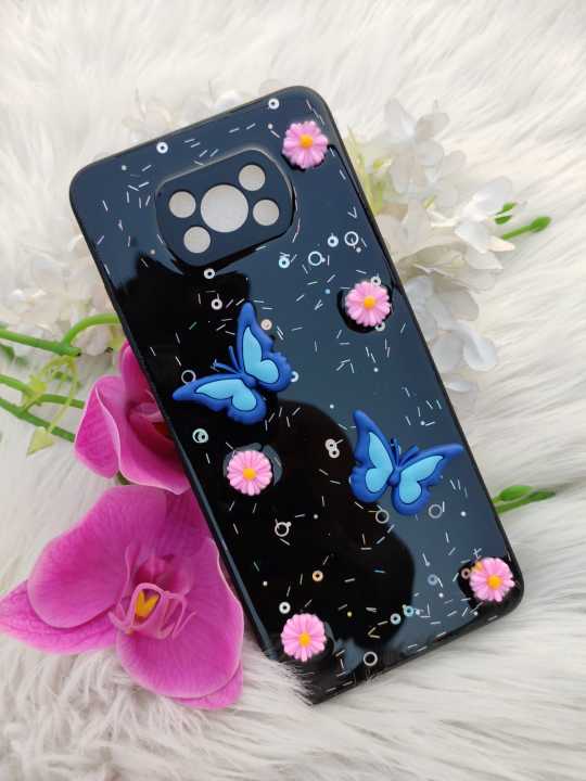 New ladies back cover For Xiaomi POCO X3 / X3 NFC / X3 PRO - butterfly phone case