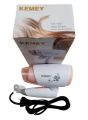 Kemei KM-3365_ Professional Foldable Hot and Cool Hair Dryer For Women-White. 