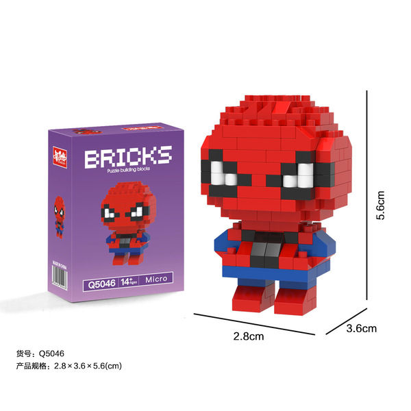 Spiderman Mini Building Block Toy Set for Kids