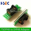 Gold Plating Double contact Origina new TSOP48 to DIP48 adapter TSOP48 socket for RT809F RT809H & XELTEK USB Programmer. 