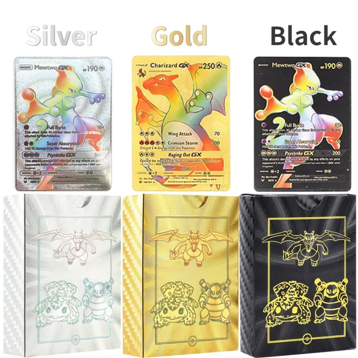 55Pcs%20Pokemon%20Rainbow%20Gold%20Pikachu%20Cards%20Box%20English%20Gold%20Silve%20Black%20Cards%20Metalicas%20Charizard%20Vmax%20Gx%20Game%20Collection%20Card%20-%20Image%203