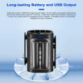 Multifunctional Waist Fan Neck Fan Rechargeable Desktop Fan Support 3-Level Wind Speeds with LED Light and Power Bank Function 10000mAh Battery for Outdoor Workers Camping Hiking Fishing. 