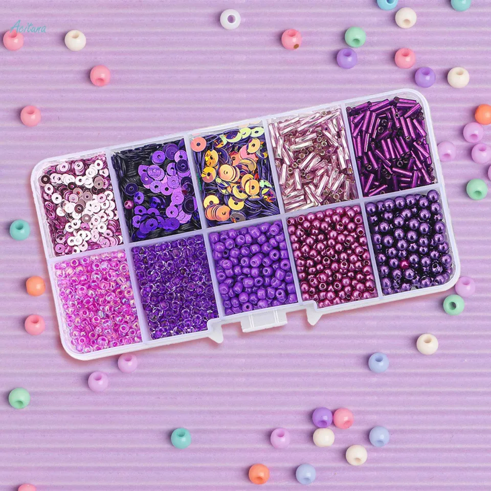 Glass Seed Beads for Jewelry Making, Small Beads for Bracelets