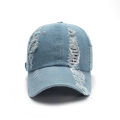 Cross border denim baseball caps for men and women washed retro fashion caps for outdoor sports sunscreen visors.