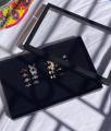Premium quality 100 Slot Glass Black Velvet Jewelry Ring Case Display Store Storage Box Tray Organizer. 