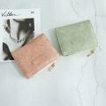 Retro Buckle Crop Wallet Female Fashion Ladies Wallet Multifunction Id Holder High-Quality Zipper Card Holders Wallet Id Holder Wallet. 