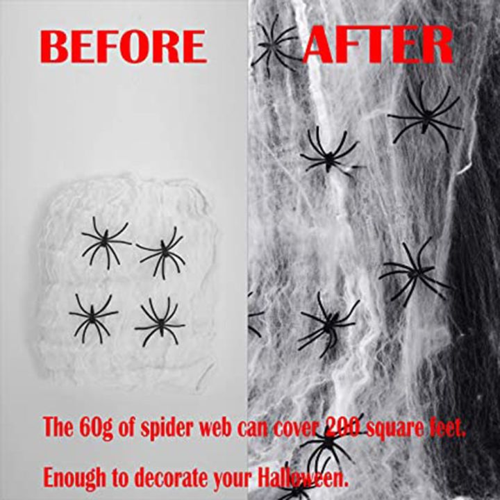 MA%20Halloween%20Decorations%20Cotton%20Spider%20Web%20Stretchy%20Spider%20Webs%20With%20Spider-white%20-%20Image%204
