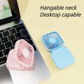Hanging Neck Fans Mini Portable Folding USB Fans Mute Power Bank Portable Handheld Desktop Multi Function Ventilador Portátil. 