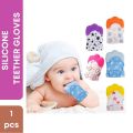 Baby Silicone Mitten Teether Gloves (1ps/Color as per stock).