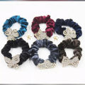 6 pcs Velvet Elastic Rubber Hair Band For women - Hair Band - Hair Clip - Hair Clip - Crown. 