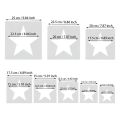 8 PCS Large Star Template Stencils for Different Sizes Painting Template Wall Art Decor Haandmade Crafts Accessories. 
