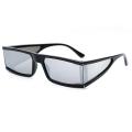 Fashion Rectangle Small Sunglasses Women 2020 Luxury Brand Mirror Silver Black Clear Lens One Piece Punk Men Gafas Shades UV400.