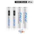 PALO 3.7V 10440 Rechargeable Li-Ion Battery 10440 AAA Lithium ion Batteries for Flashlight Mini Speaker Megaphone lights. 