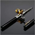 Telebrands As Seen on Tv MINI POCKET PEN FISHING ROD POLE WITH GOLDEN BAITCASTING REEL SET. 