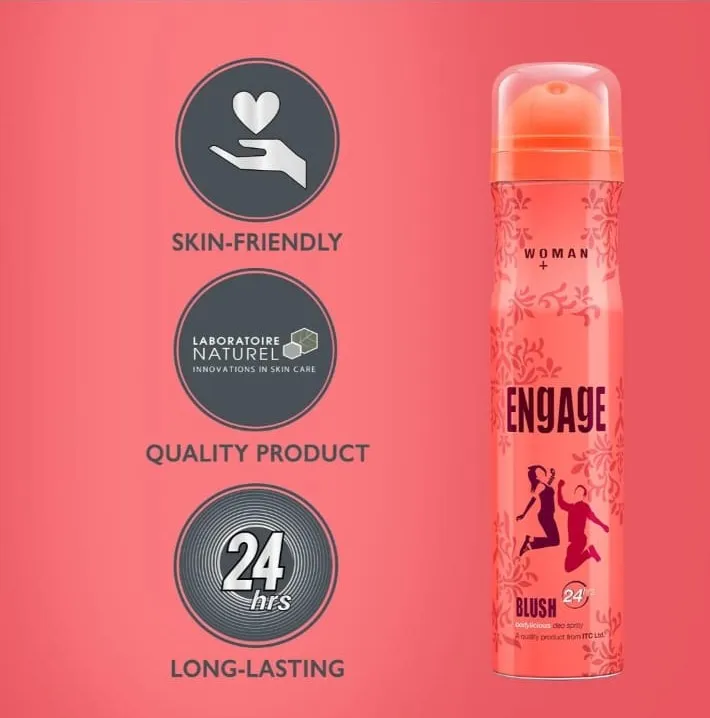 International Indian Product Engage Woman Deodorant Blush, 150Ml
