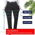 Formal Pants Men Thick Autumn Black Blue Grey Elastic Stretch Bussiness Loose Suit Big Plus Size 46 48 50 52 Office Trousers.