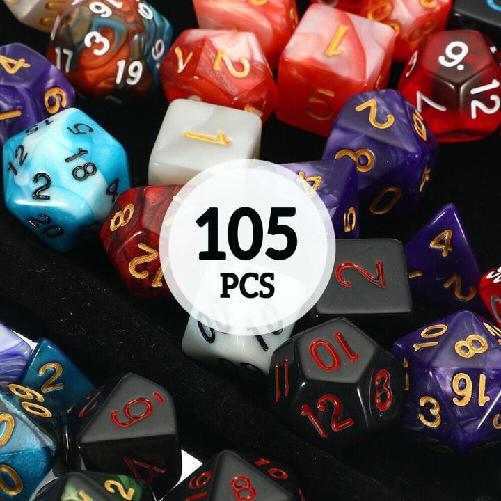 Practical%20105Pcs%20Dungeon%20&%20Dragons%20Polyhedral%20Dice%20Set%20Bar%20Party%20Role%20DND%20RPG%20MTG%20Game%20-%20Image%205