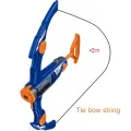 Outdoor Game Safety Soft Launcher Children Bow and Arrow Model Toy 12 Continuous Launcher Fun Crossbow. 