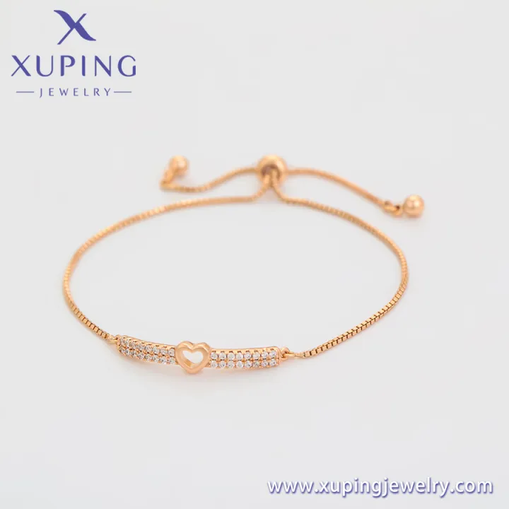 X000602507%20xuping%20jewelry%20Trendy%20new%20heart-shaped%20creative%20bracelet%2018K%20gold%20simple%20and%20lovely%20personality%20women%20bracelet%20-%20Image%206
