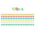 120pcs Mini Blade Fuses Auto Car Truck Assortment Fuse Kit 5A 10A 15A 20A 25A 30A.