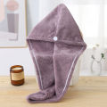Japanese-style MUJI simple shower hat good product solid color bath washing, super absorbent dry hair hat, head hat.